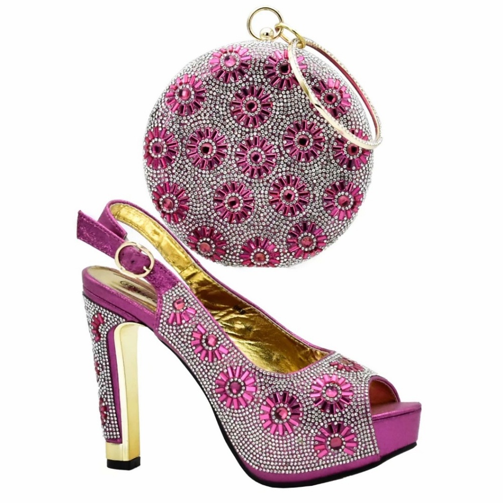 Matching shoes and bag set